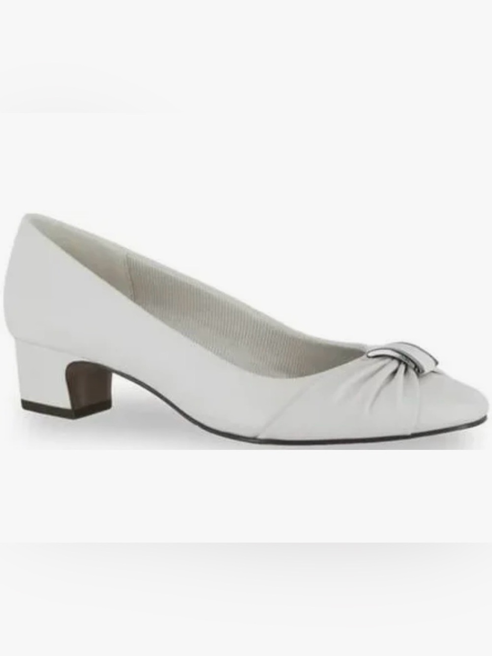 Easy Street Womens Eloise Pumps 9 Wide Heels Bridal Wedding Embellishment White